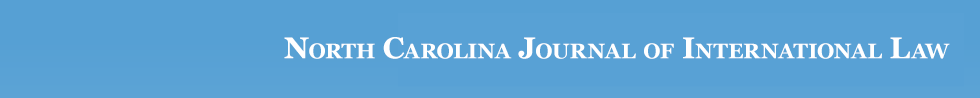 North Carolina Journal of International Law