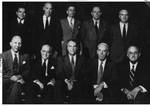 Aycock, top left, with other members of the Carolina Law faculty. (1953)